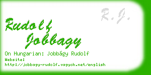rudolf jobbagy business card