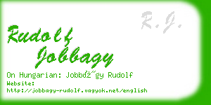 rudolf jobbagy business card